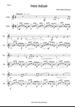 Petite Ballade for violin and guitar