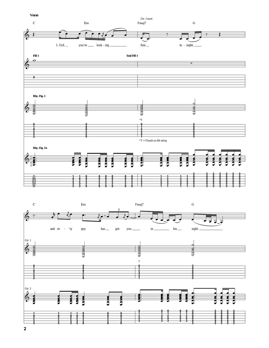 Angel Eyes Angel Eyes Acoustic Guitar scores gallery preview page 2