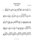 Wind Surfer, for Clasical Guitar