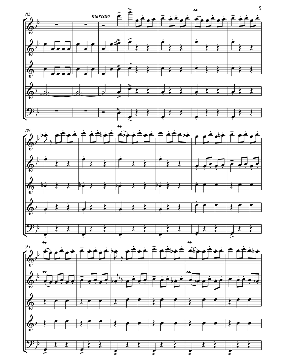 Danse Macabre Danse Macabre Woodwind Quintet scores gallery preview page 6