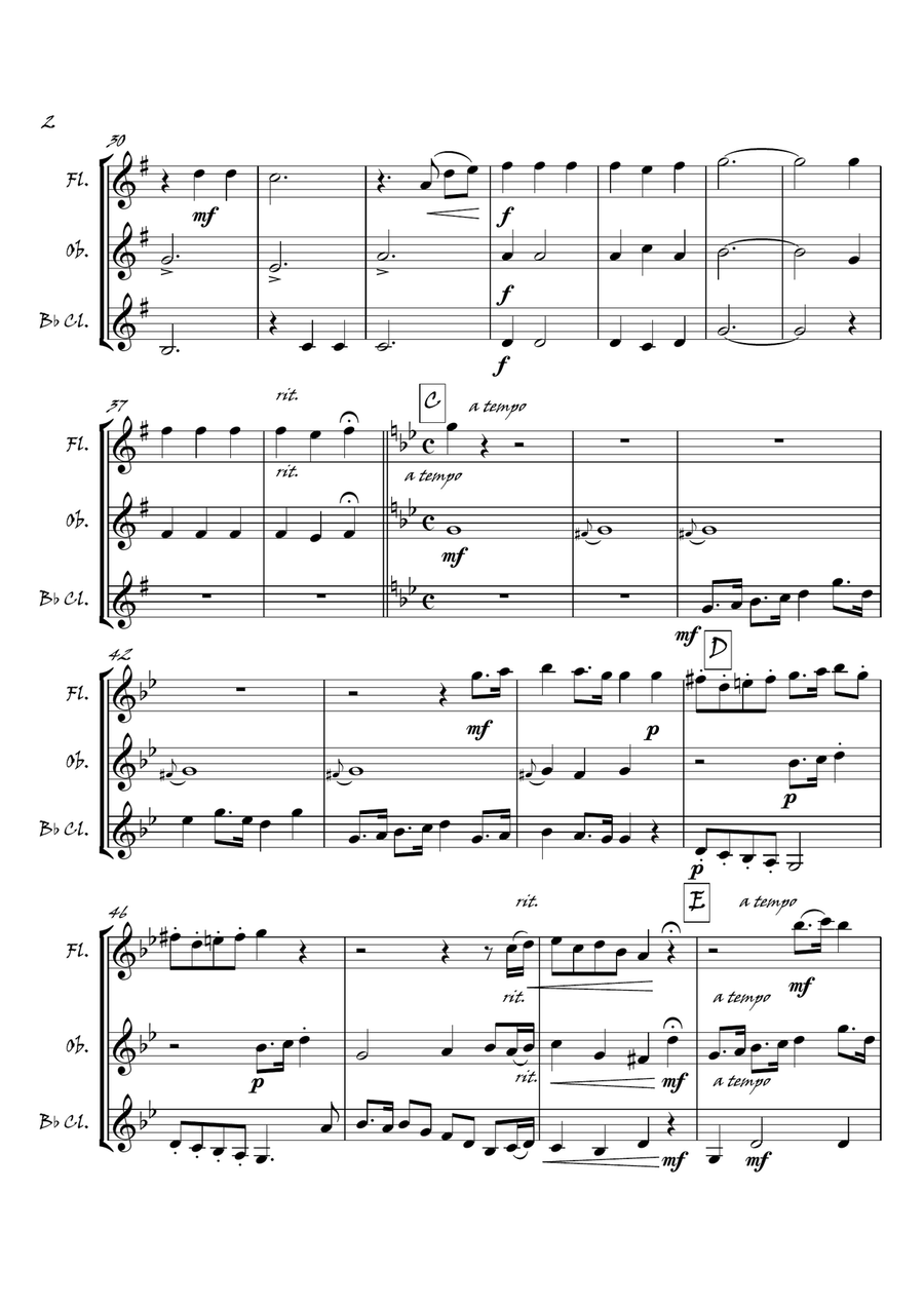 Scottish Medley Scottish Medley Woodwind Trio scores gallery preview page 3