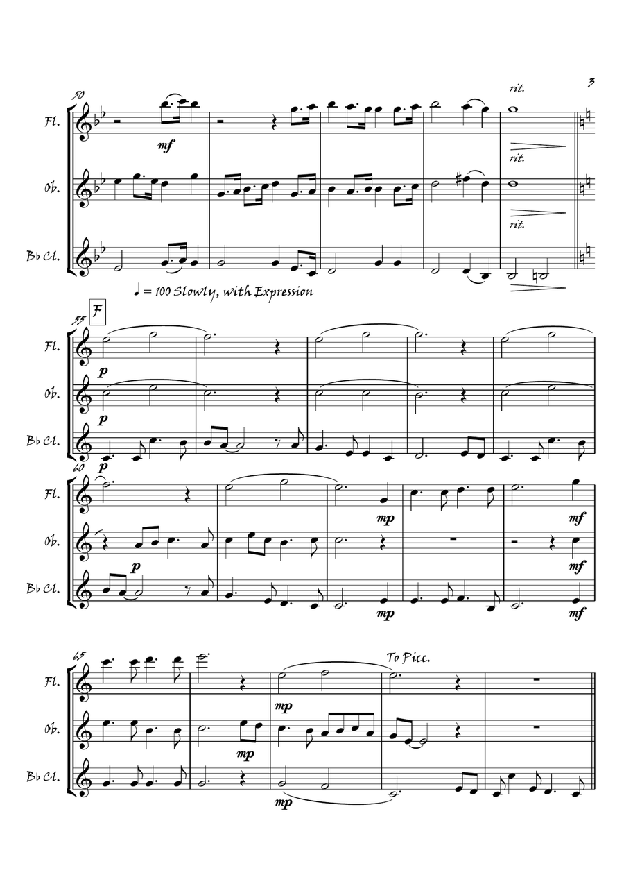 Scottish Medley Scottish Medley Woodwind Trio scores gallery preview page 4