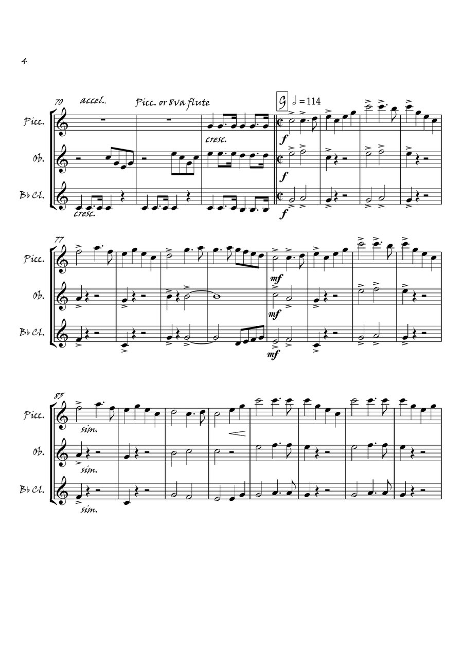 Scottish Medley Scottish Medley Woodwind Trio scores gallery preview page 5