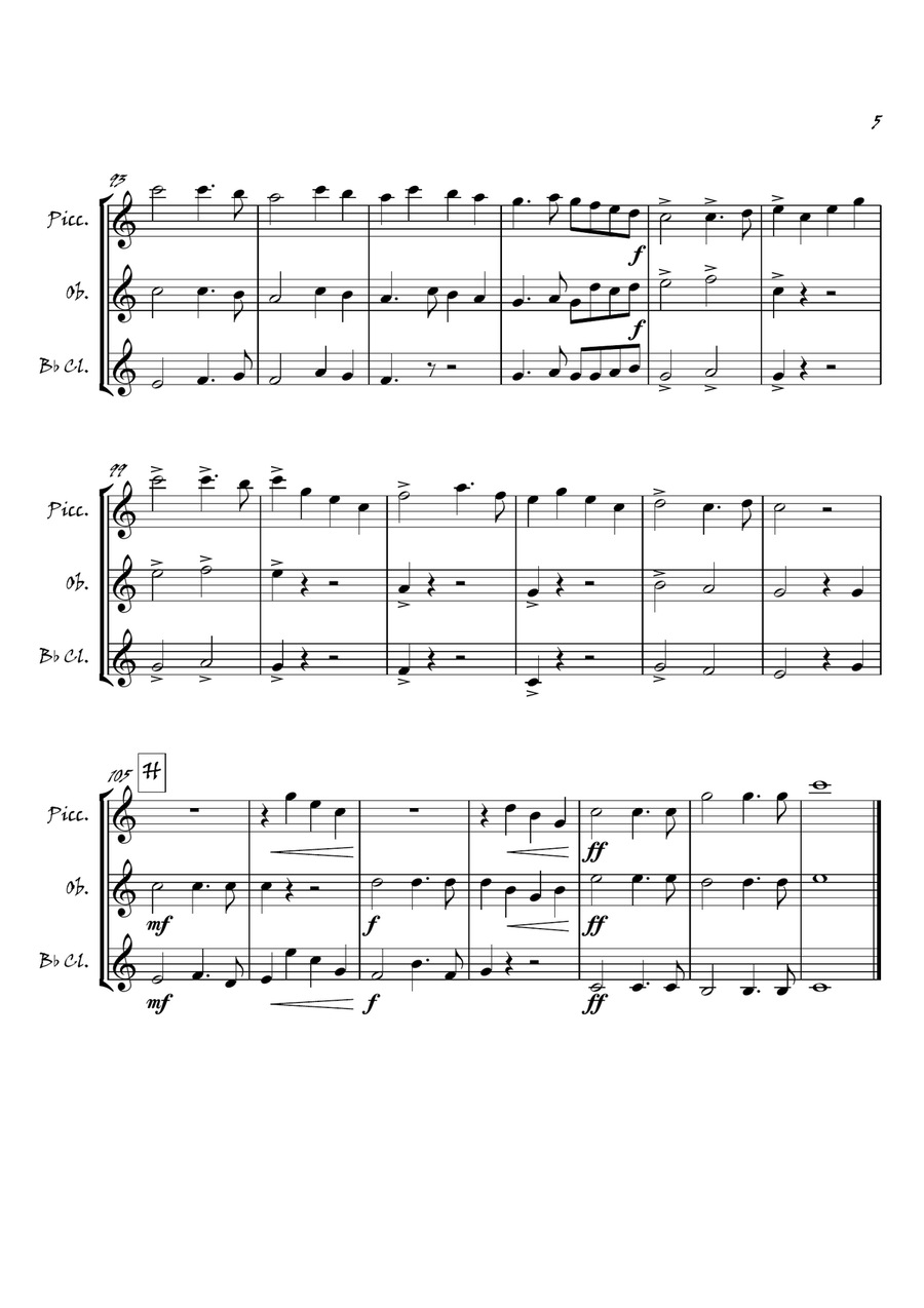 Scottish Medley Scottish Medley Woodwind Trio scores gallery preview page 6