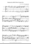 Sinfonia No.3 BWV.789 for Clarinet Trio