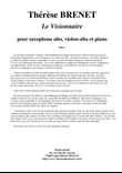 Thérèse Brenet : Le Visionnaire for alto saxophone, viola and piano