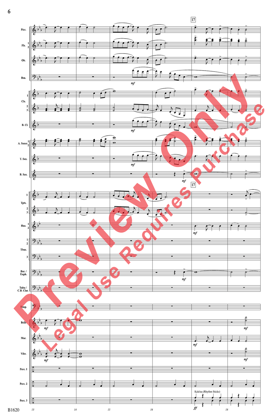 The Spirit of Aloha The Spirit of Aloha Concert Band scores gallery preview page 6
