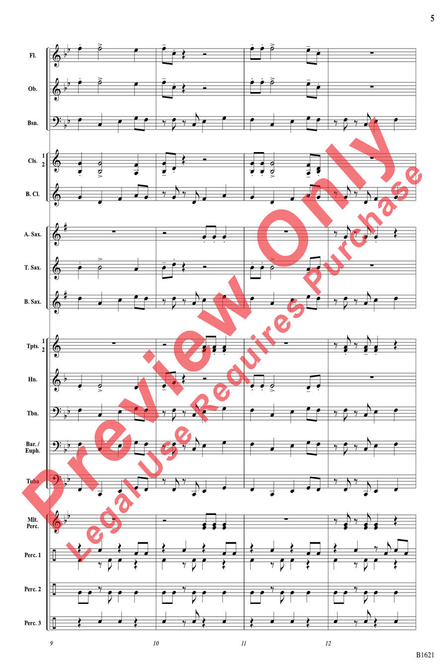 The Big Mambo The Big Mambo Concert Band scores gallery preview page 5