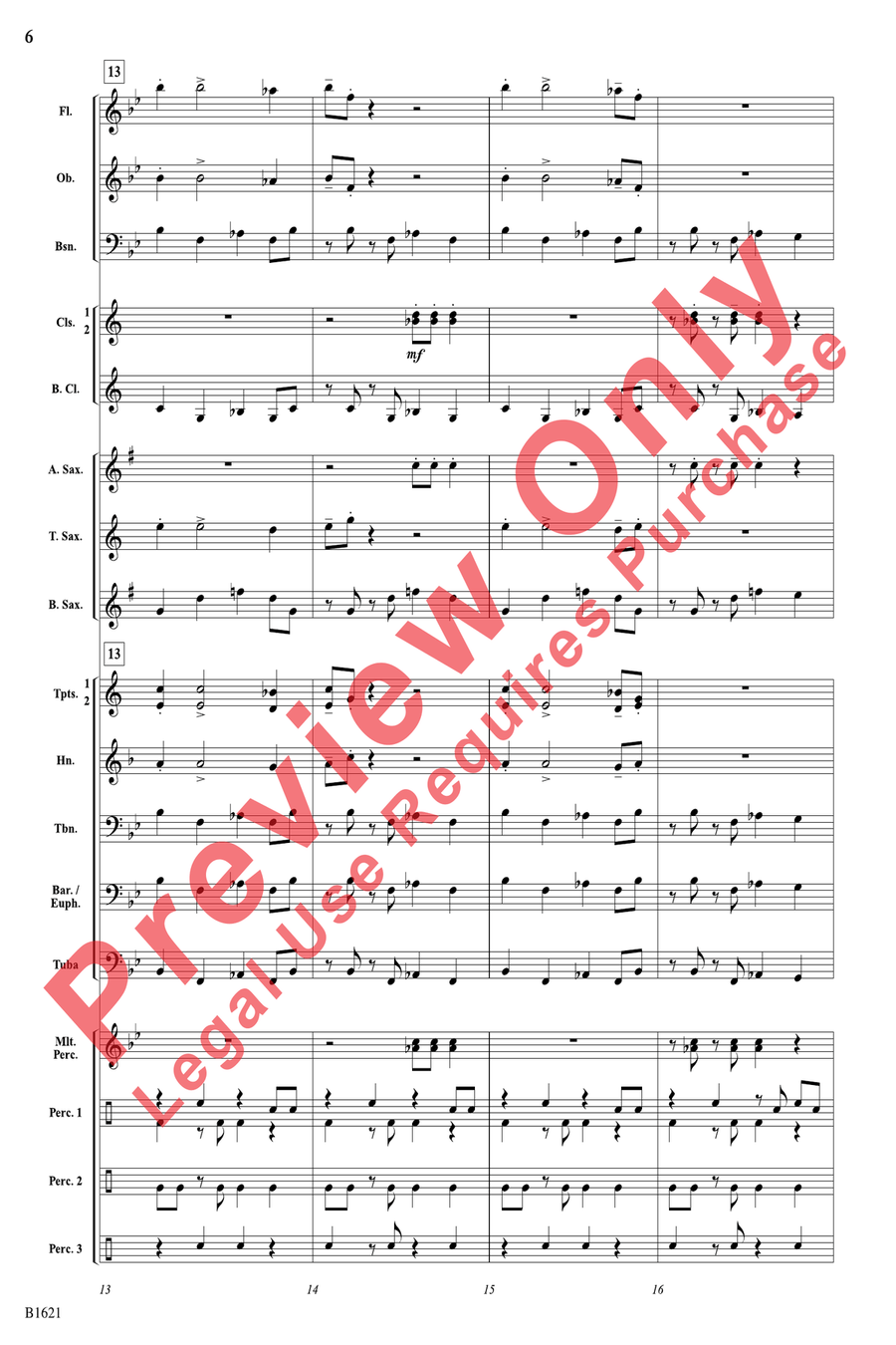 The Big Mambo The Big Mambo Concert Band scores gallery preview page 6