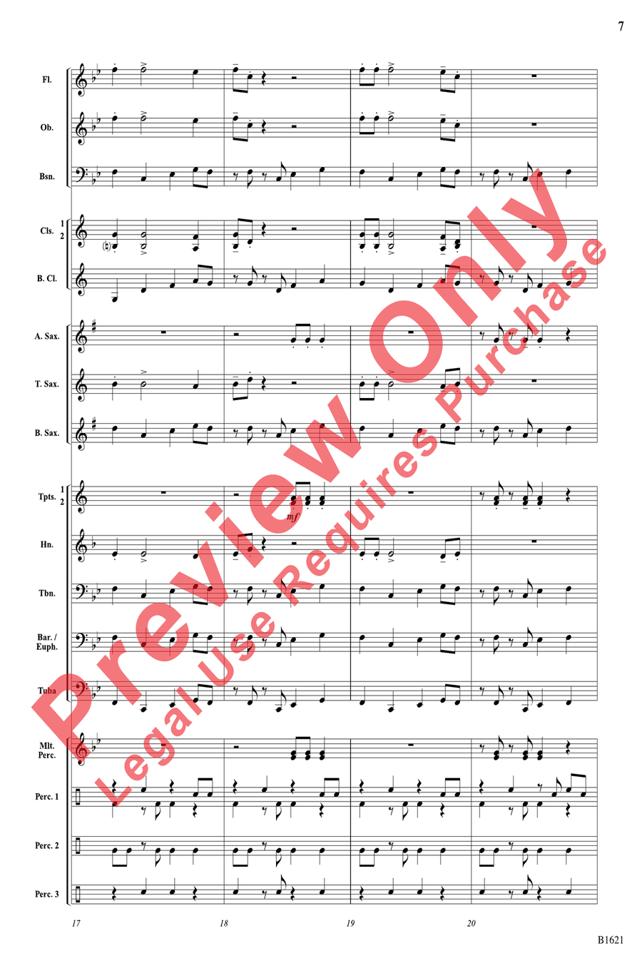 The Big Mambo The Big Mambo Concert Band scores gallery preview page 7