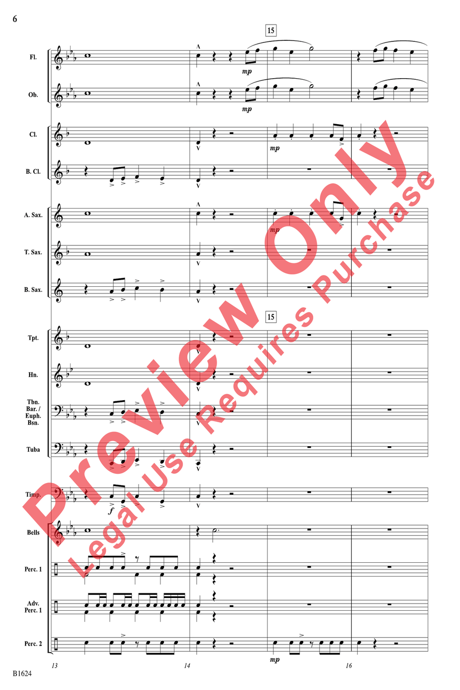Bravado Tango Bravado Tango Concert Band scores gallery preview page 6