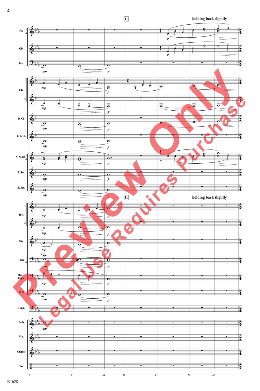 Rippling Watercolors Rippling Watercolors Concert Band scores gallery preview page 4