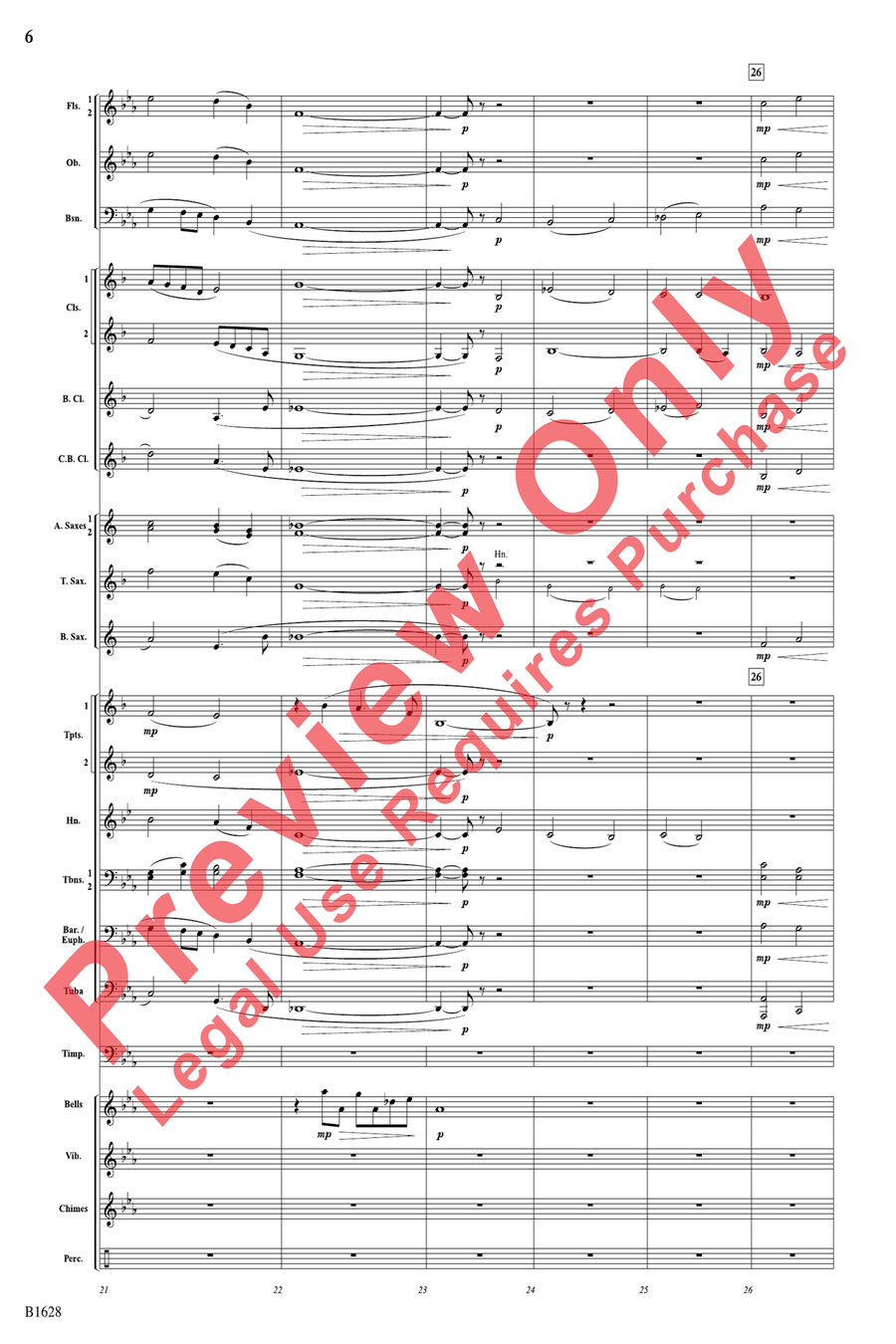 Rippling Watercolors Rippling Watercolors Concert Band scores gallery preview page 6