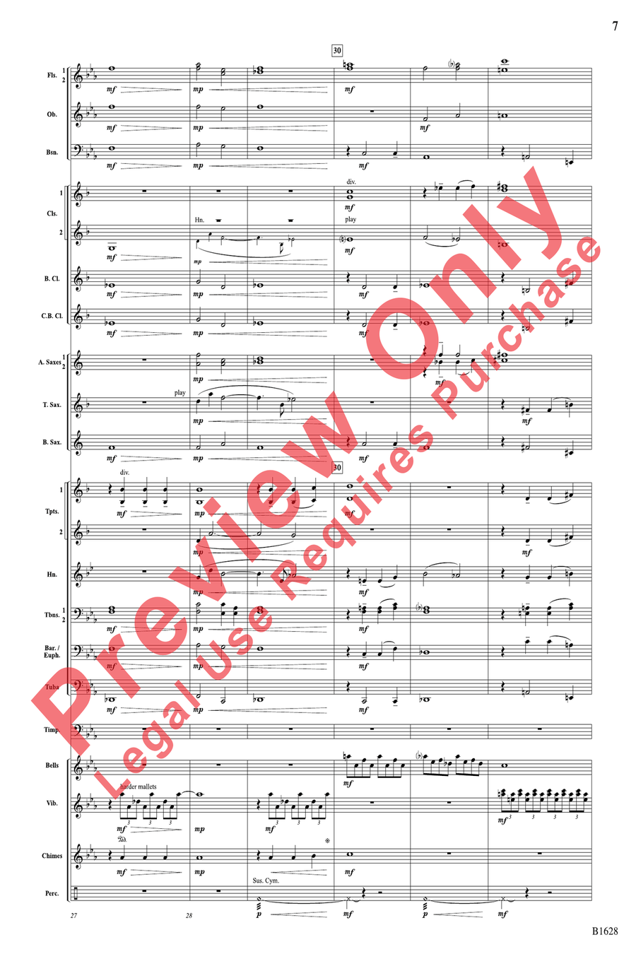 Rippling Watercolors Rippling Watercolors Concert Band scores gallery preview page 7
