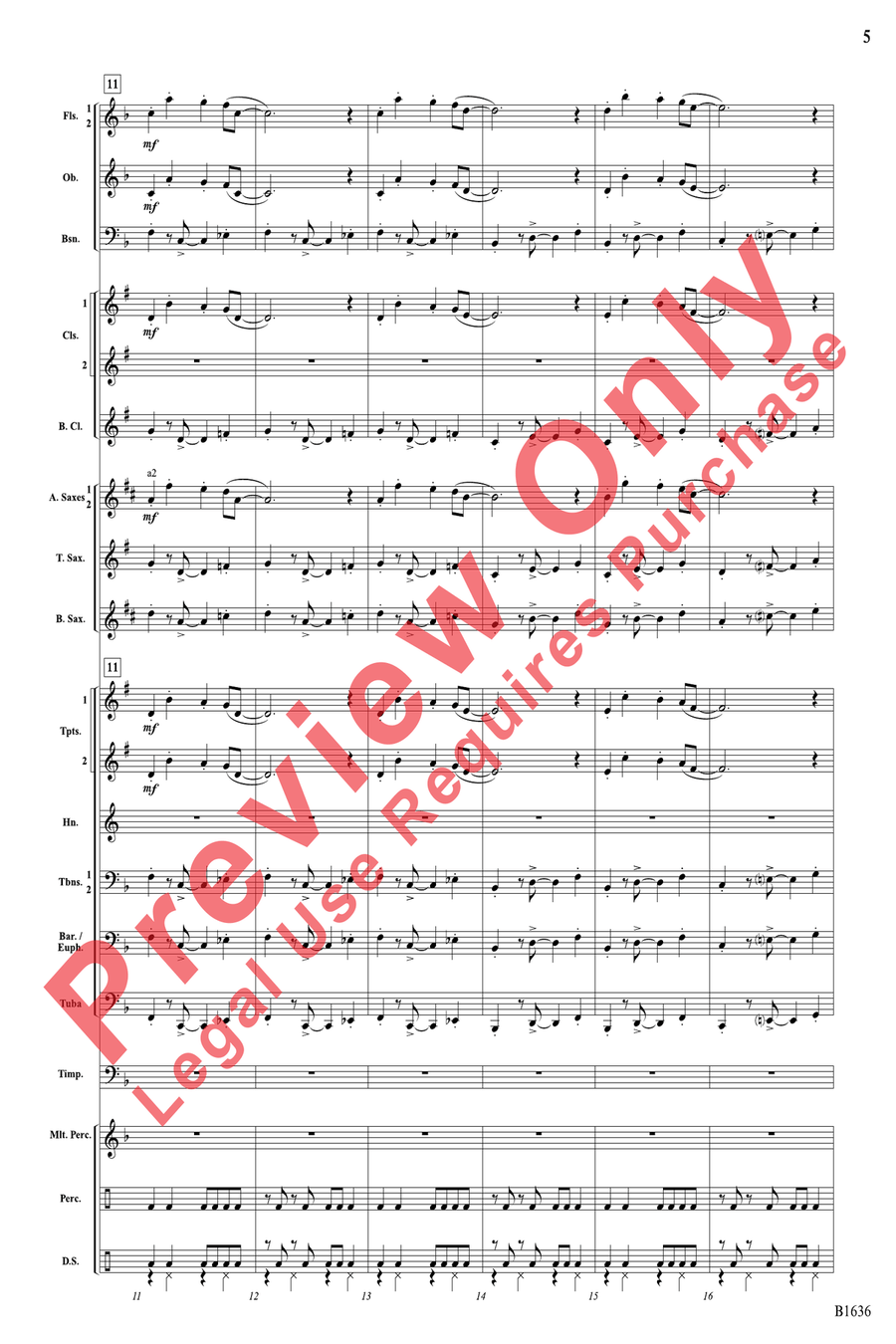 Jing Jing Jingle Concert Band scores gallery preview page 5
