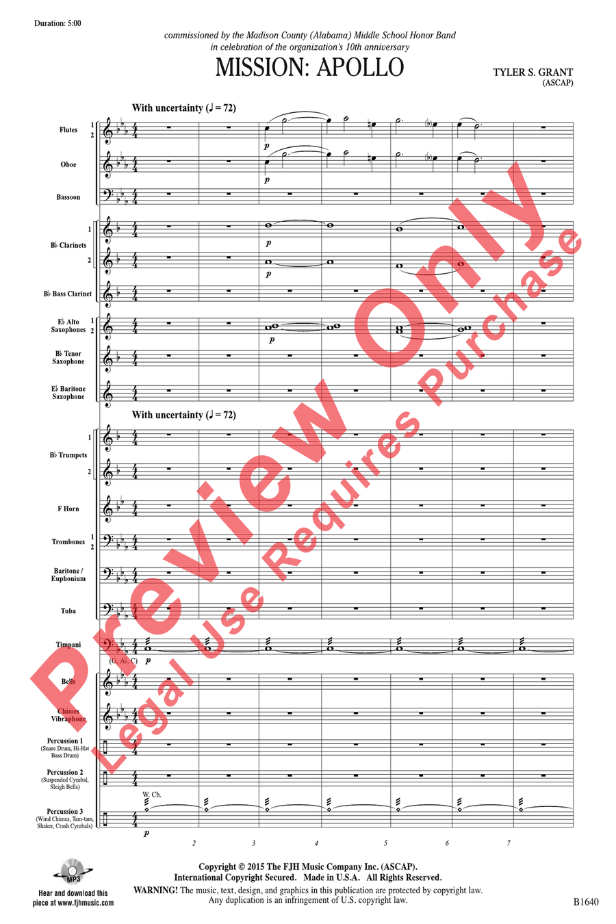 Mission -- Apollo Mission -- Apollo Concert Band scores gallery preview page 3