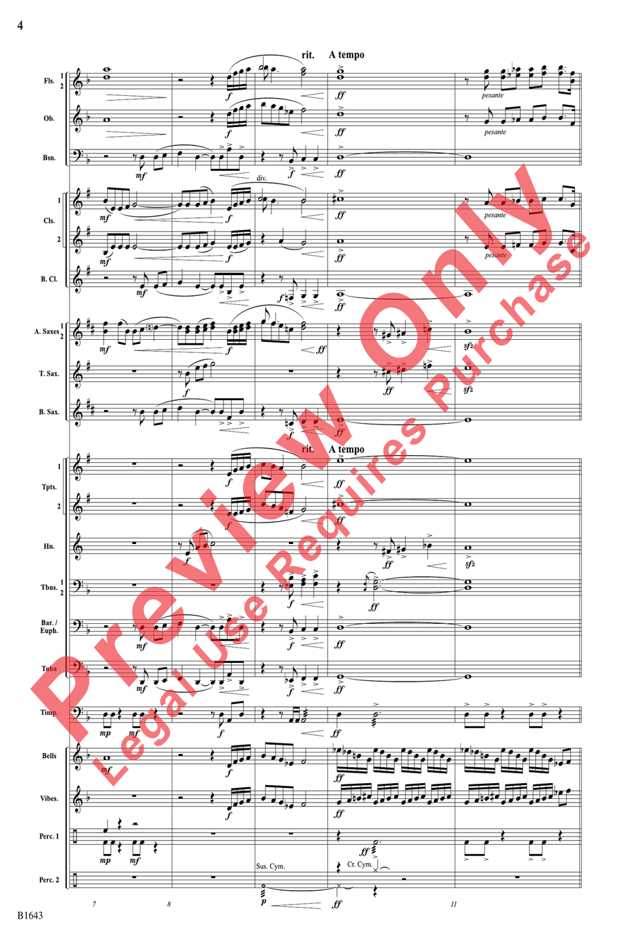 Solstice Dance Solstice Dance Concert Band scores gallery preview page 4