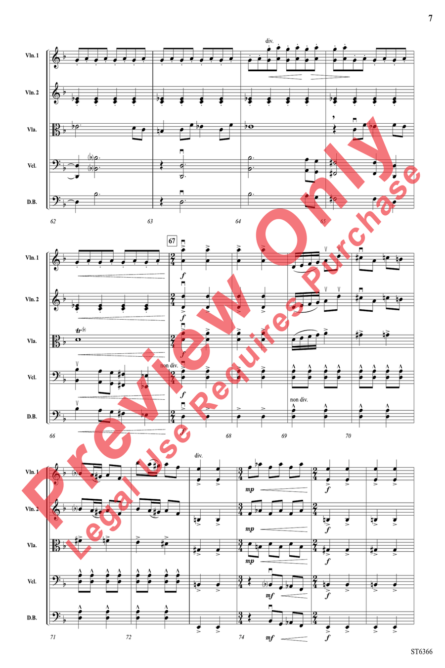 Rhythm Dances Rhythm Dances String Orchestra scores gallery preview page 7