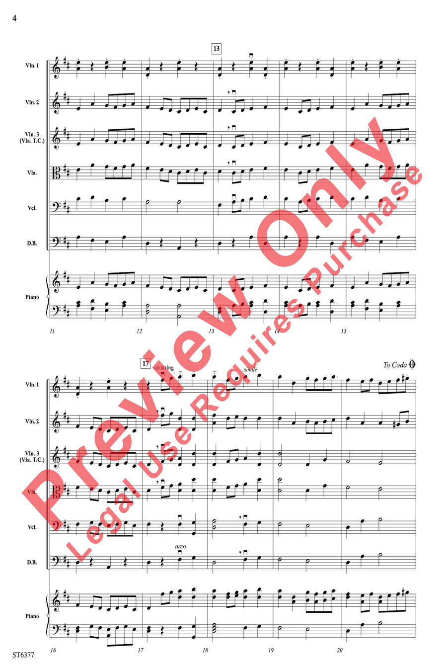 Two Italian Dances String Orchestra scores gallery preview page 4
