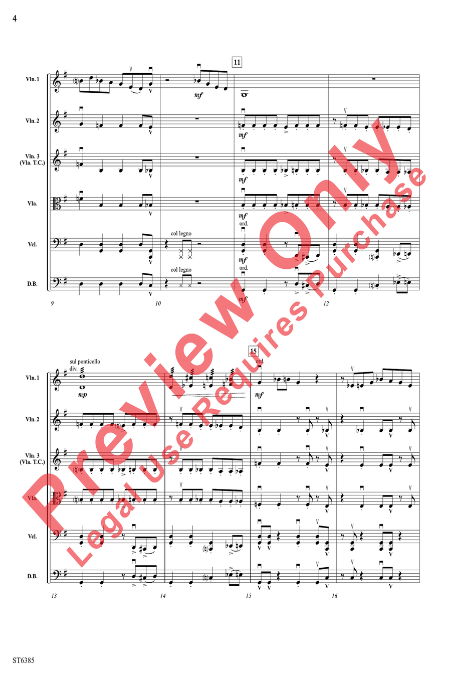Strings Cut Loose Strings Cut Loose String Orchestra scores gallery preview page 4
