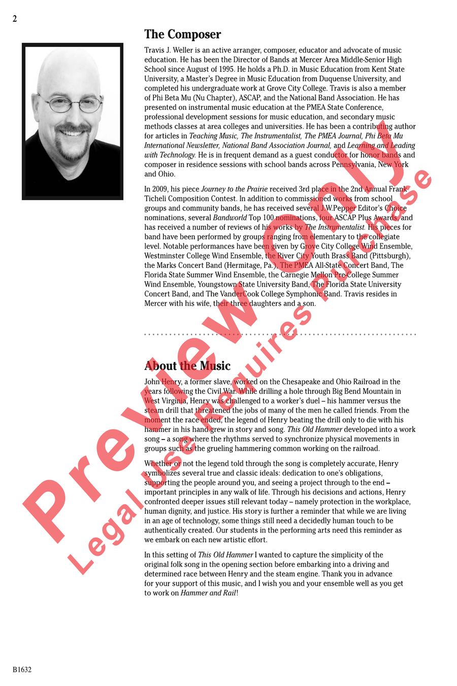 Hammer and Rail Hammer and Rail Concert Band scores gallery preview page 2