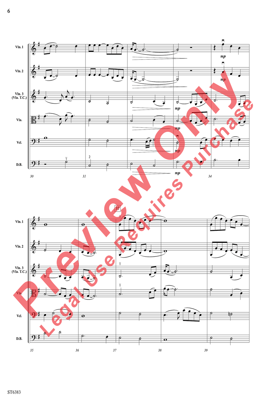 Shenandoah String Orchestra scores gallery preview page 6