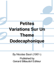 Petites Variations Sur Un Theme Dodecaphonique