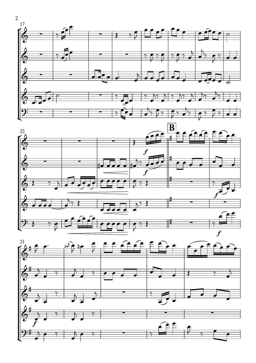 Stephen Foster Medley Stephen Foster Medley Woodwind Quintet scores gallery preview page 3