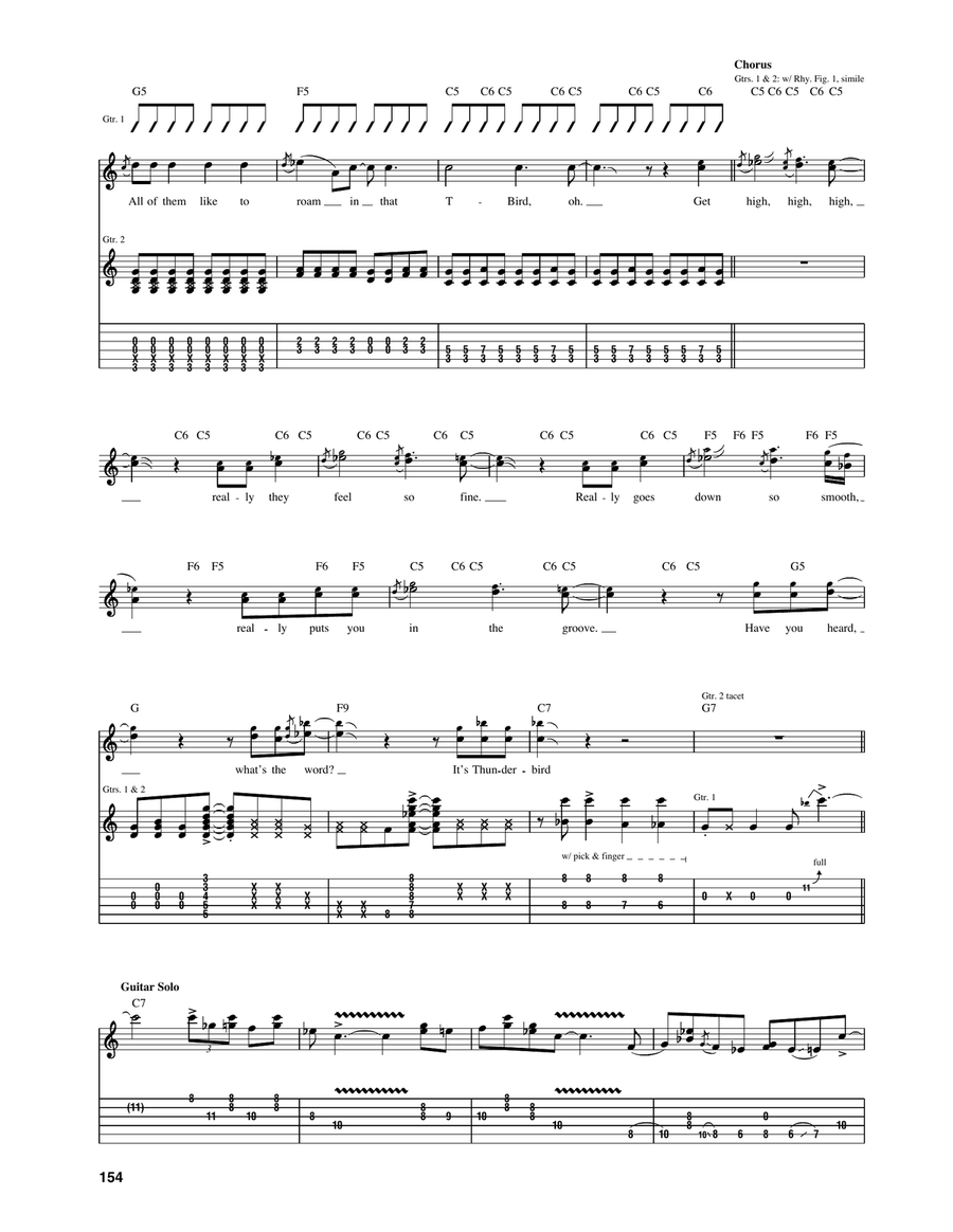 Thunderbird Thunderbird Acoustic Guitar scores gallery preview page 3