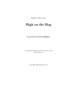 High on the Hog - a Ragtime Piano Solo - by Allison Leyton-Brown