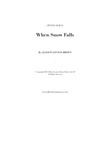 When Snow Falls - Evocative Piano Solo - by Allison Leyton-Brown