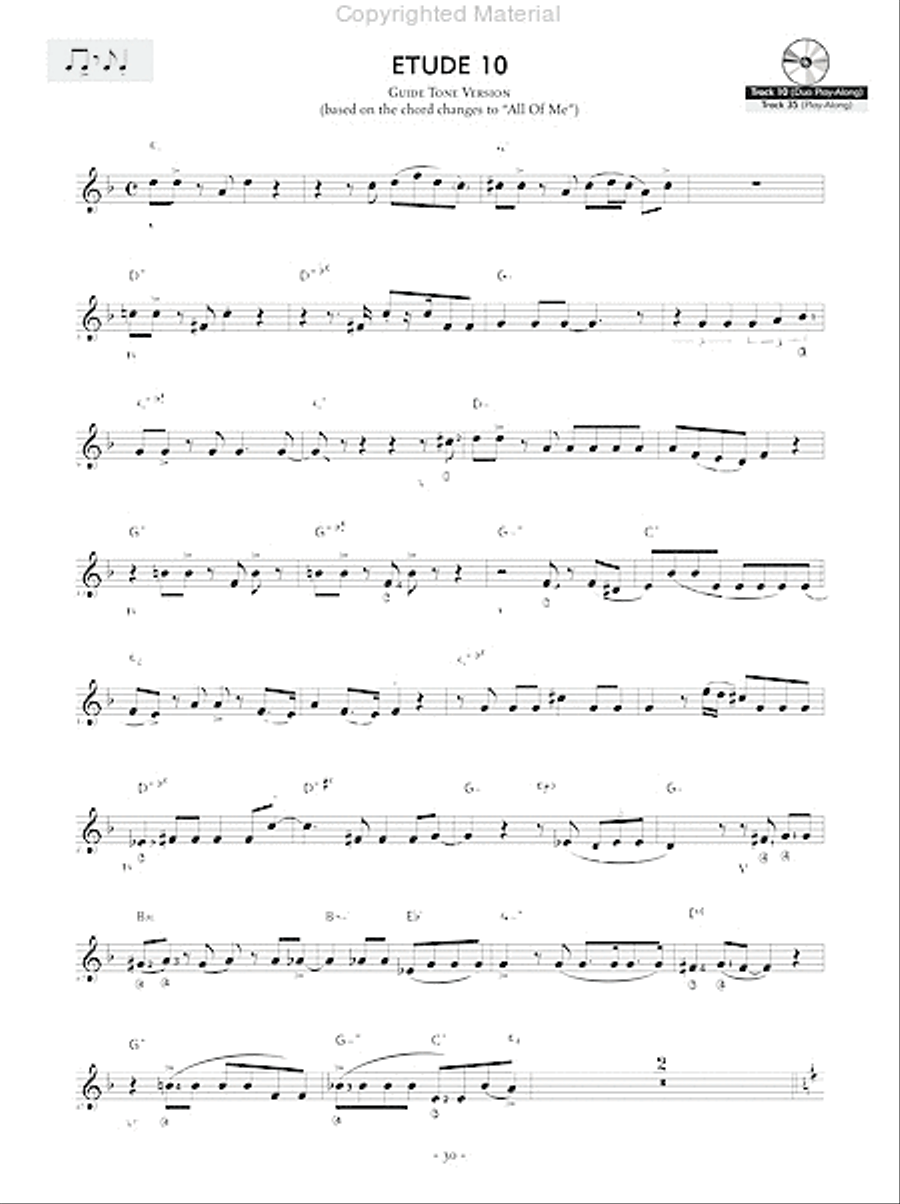 Reading Key Jazz Rhythms -- Guitar Electric Guitar scores gallery preview page 3