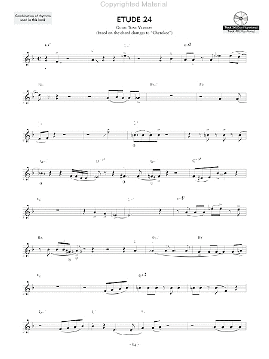 Reading Key Jazz Rhythms -- Guitar Electric Guitar scores gallery preview page 9