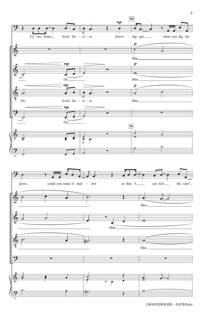 Gravedigger Gravedigger A Cappella scores gallery preview page 3