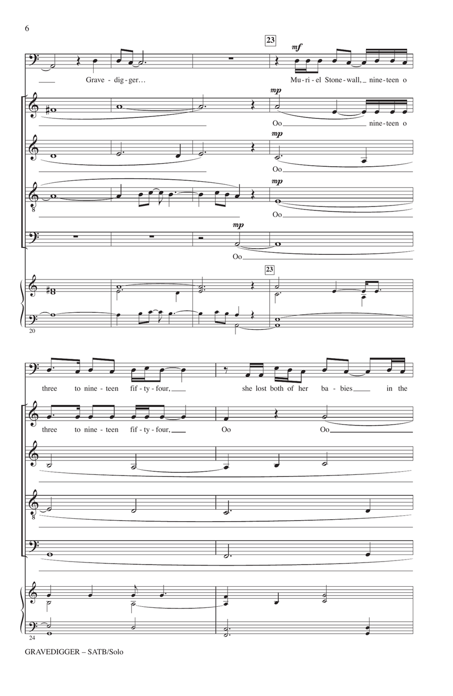 Gravedigger Gravedigger A Cappella scores gallery preview page 4
