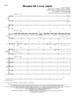 Because He Lives, Amen (arr. Ed Hogan) - Full Score