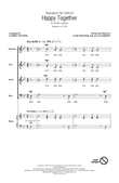 Happy Together (arr. Audrey Snyder)