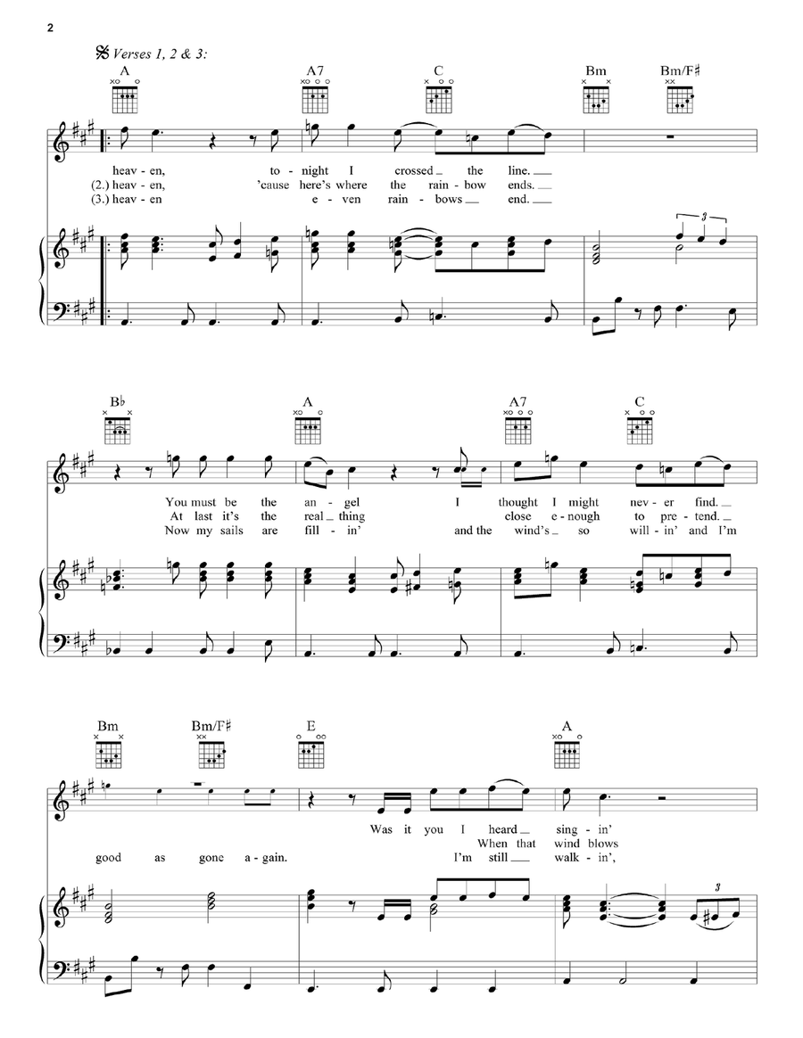 Saint Of Circumstance Saint Of Circumstance Piano, Vocal, Guitar scores gallery preview page 2