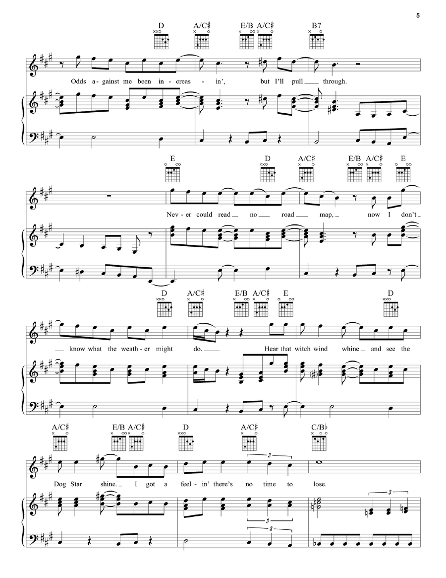 Saint Of Circumstance Saint Of Circumstance Piano, Vocal, Guitar scores gallery preview page 5