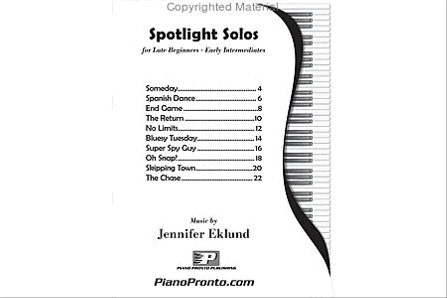 Spotlight Solos: Volume 1 Piano Solo scores gallery preview page 2