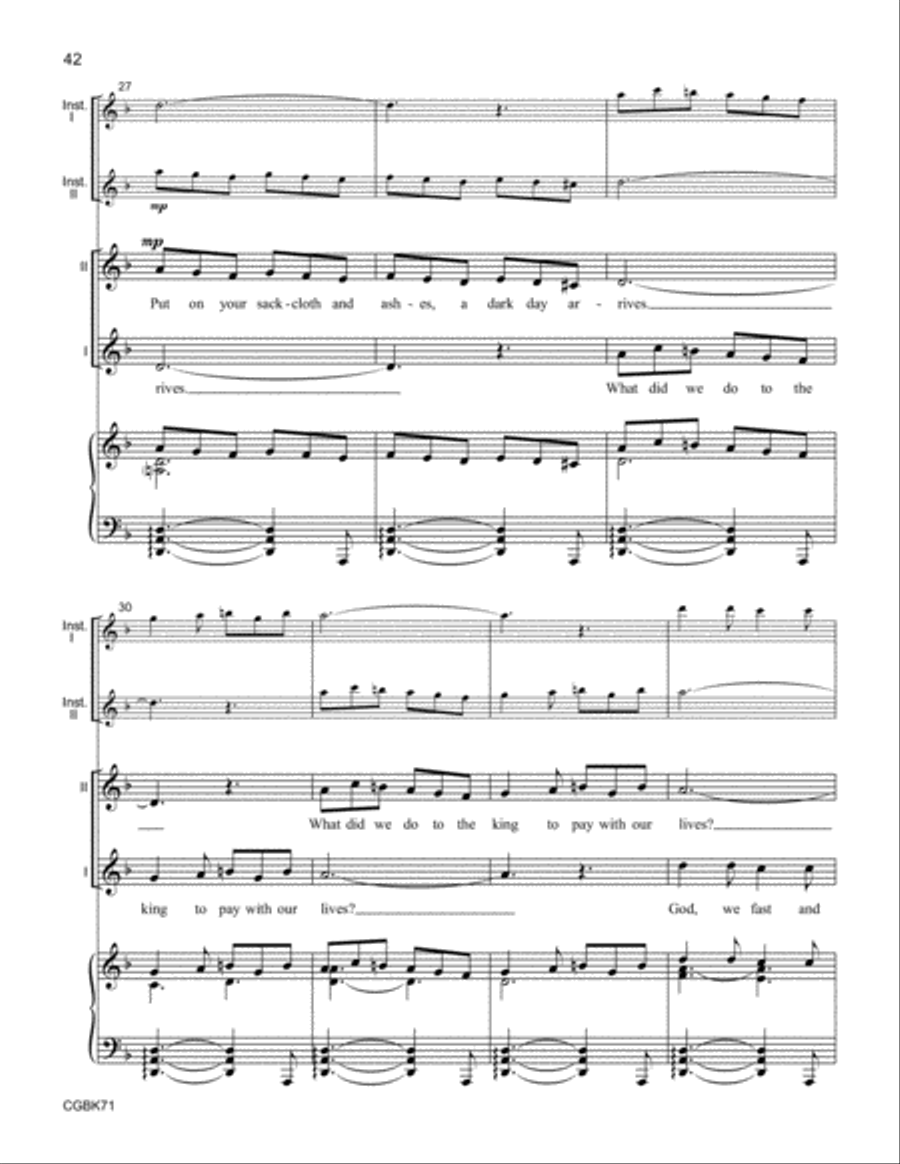 Esther (Singer's Edition) Unison Choir scores gallery preview page 15