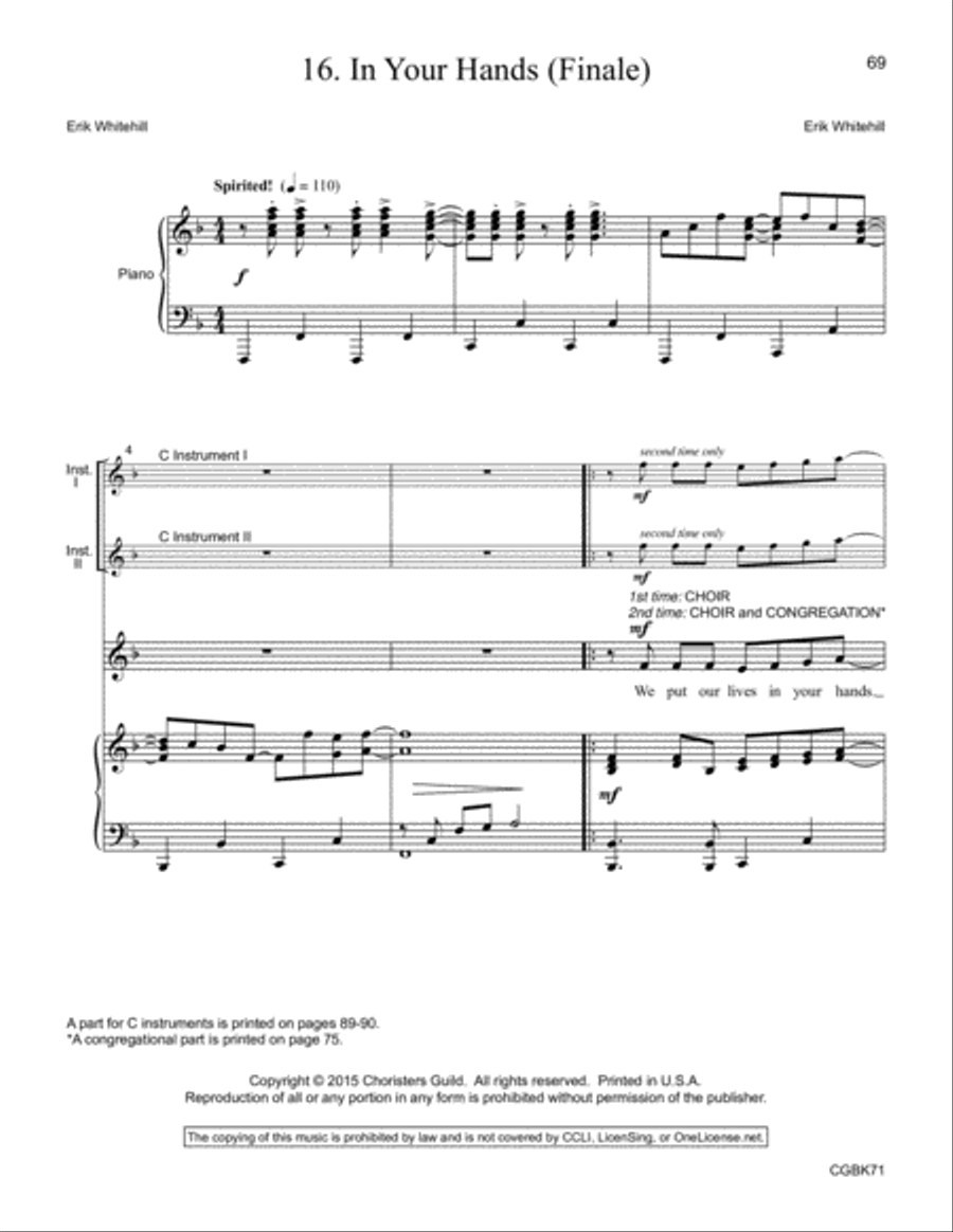 Esther (Singer's Edition) Unison Choir scores gallery preview page 20