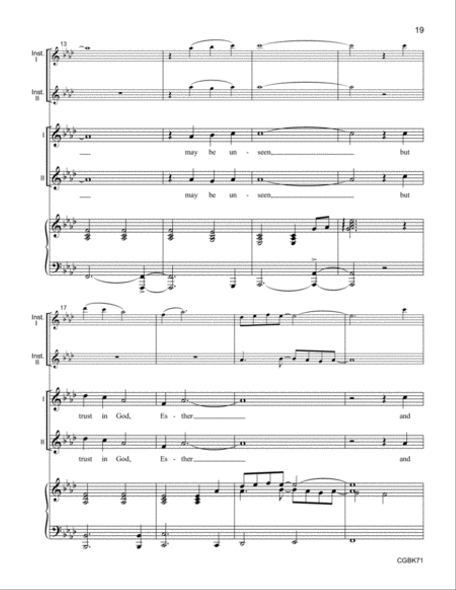 Esther (Singer's Edition) Unison Choir scores gallery preview page 8