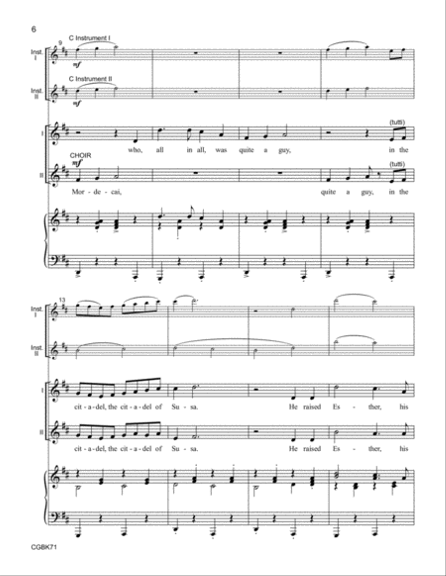 Esther (Singer's Edition) Unison Choir scores gallery preview page 23