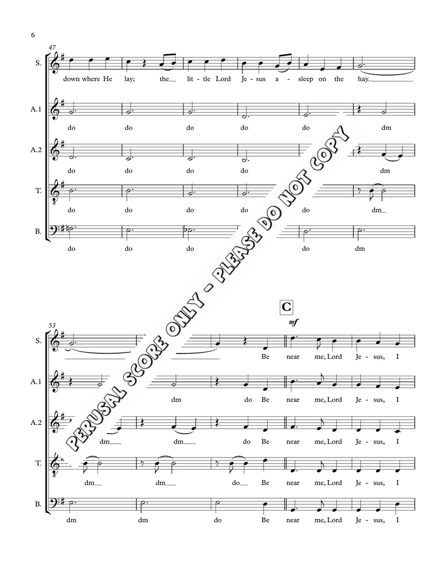 A Cappella Christmas Cards 4-Part scores gallery preview page 6