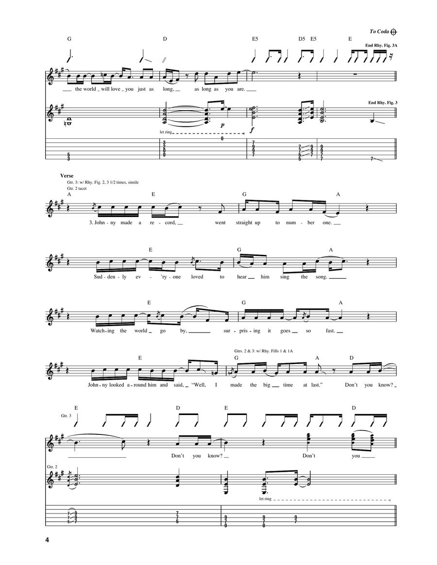 Shooting Star Shooting Star Acoustic Guitar scores gallery preview page 4