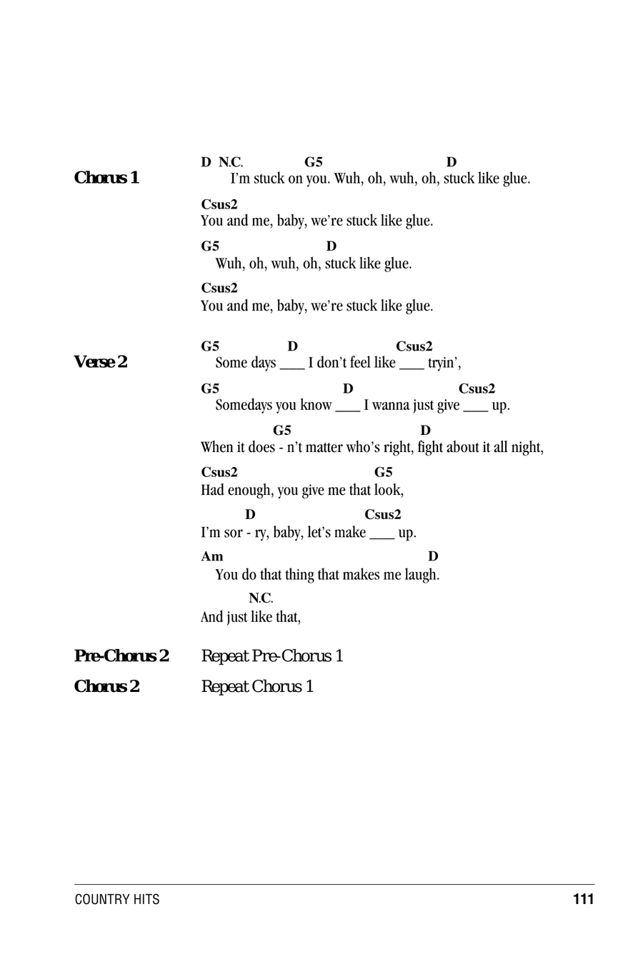 Stuck Like Glue Acoustic Guitar scores gallery preview page 2