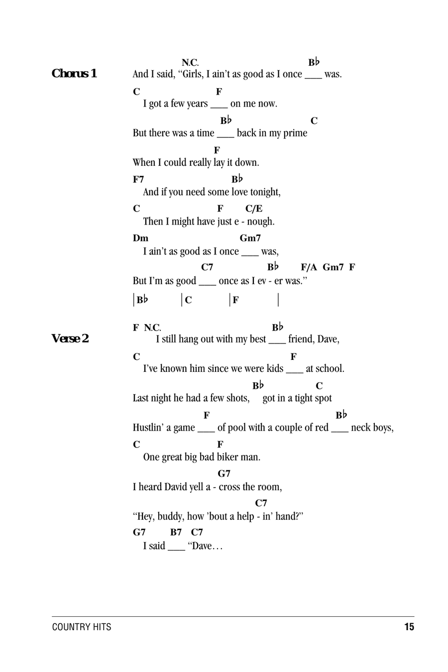 As Good As I Once Was Acoustic Guitar scores gallery preview page 2