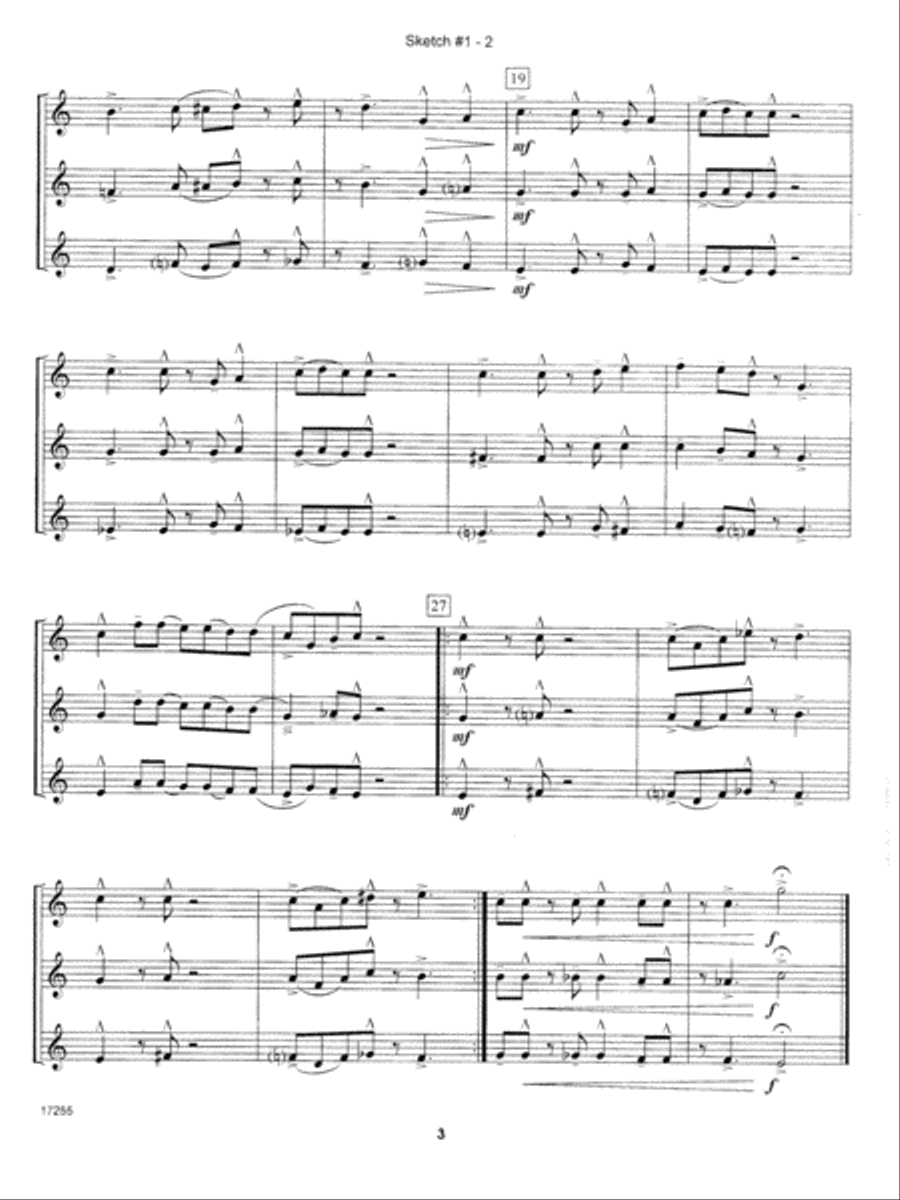 10 Jazz Sketches, Volume 1 Trumpet scores gallery preview page 3