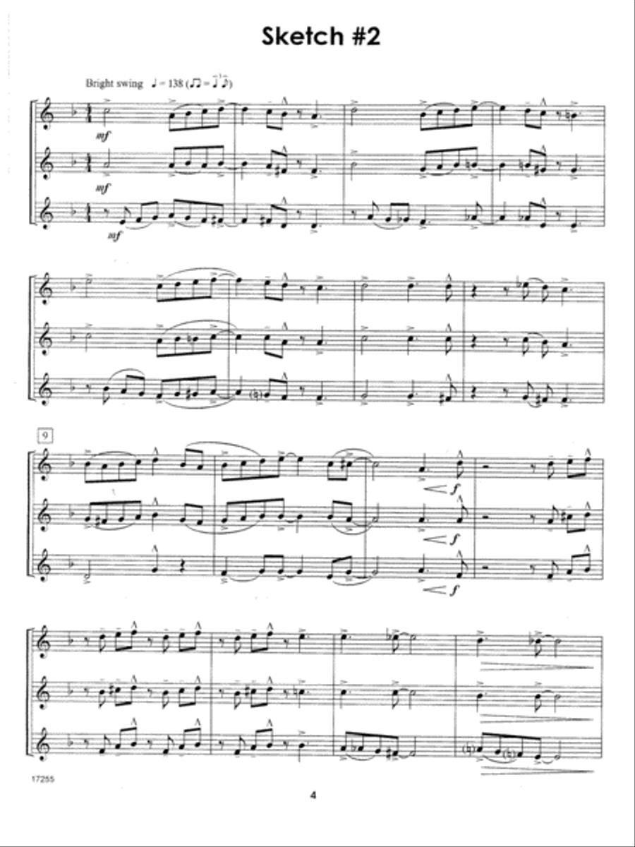 10 Jazz Sketches, Volume 1 Trumpet scores gallery preview page 4
